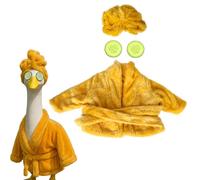 Monetais Ensemble de 1 Tenue d'oie avec Peignoir, Chapeau et Masque pour Les Yeux au Concombre