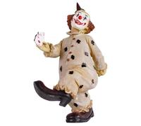Monetais Figurine de Clown, Statue de Clown en résine Cirque Vintage pour la décoration intérieure, Sculpture Collection détaillée pour étagère et Affichage Table