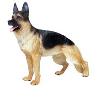 Monetais Figurines de Chien 7, 9x2, 4x6, 3 Pouces Berger Allemand réaliste | Statue de chien en plastique pour exposition d'enfants et apprentissage des animaux