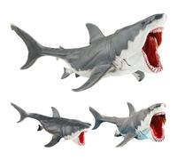 Monetais Figurines de Requin à Bouche Mobile, Jouet de Simulation créature Marine, Figurine réaliste en Plastique, Animal l'océan, pour Enfants et Adultes, marionnette