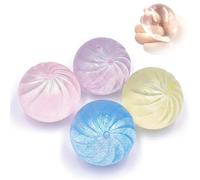 Monetais Lot de 4 Boules Anti-Stress boulettes à Presser, Jouets sensoriels avec Paillettes pour Enfants et Adultes, Jouet Amusant pour soulager Le Stress et l'anxiété