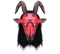 Monetais Masque diable effrayant 3D, tête complète, corne de chèvre, monstre démon, Costume d'halloween pour pâques, Halloween, fête Cosplay