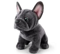 Monetais Peluche Bouledogue français 22, 1 cm réaliste Bouledogue français en Peluche Mignon Chiot Doux en pour garçons et Filles