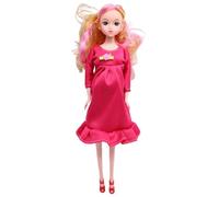 Monetais Poupée Enceinte 11.8, Jouet pour mère Enceinte en Toute sécurité avec bébé, poupée créative à la Mode avec Articulation Mobile pour Enfants, Rose Rouge