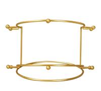 Monetais Support de diadème à 2 couches, présentoir de couronne mariée, organisateur rangement bandeau en métal, organisateur porte-bijoux 6, 9x4, 5 pour cadeaux pour filles et femmes