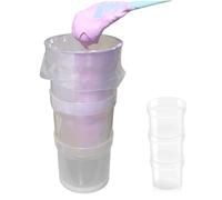 Monetais Support de Poche à Douille, Support de Poche à Douille en Plastique Transparent qualité Alimentaire, Tasse empilable pour Les Cuisines domestiques, Les boulangeries et Les pâtisseries