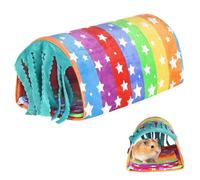Monetais Tunnel de Hamster, cachette de Hamster en Tissu Velours 12x7, 5x5, 5 Tunnel coloré pour Petits Animaux pour Souris, Rat, cachette Cochon d'Inde