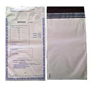 Monetique PSB210 Lot de 100 Enveloppes de sécurité opaques à usage unique et fermeture autoadhésive à colle permanente pour le transport des billets 210 x 345 mm, sacs scellés