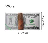Money ancêtre - 100pcs Heaven Banknotes | Bills d'offre rituel de style dollar américain | Document de Joss Ghost pour les funérailles Utilisation de Memorial Grave | Ancêtre Bénédiction de l'argent |