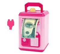 Money Bank, Electronic Coin Saver, Thrift and Discipline Cultivator, Automatic Bill Feeder, Password Lock, for Kids, Birthdays, Christmas, Home, Travel, 5.12x5.12x7.48 inches