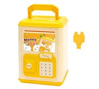 Money Bank, Electronic Coin Saver, Thrift and Discipline Cultivator, Automatic Bill Feeder, Password Lock, for Kids, Birthdays, Christmas, Home, Travel, 5.12x5.12x7.48 inches