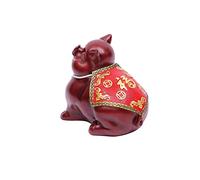 Money Banks Bank Saving Bank Fu Pig Tirelire Résine Artisanat Grande capacité Décoration de la Maison Cadeau d'anniversaire Pièce de monnaie Tirelire Enfants (Color : Gold Red, Size : Medium)