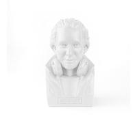 Money Box Mozart Tirelire buste en résine Blanc 14,5 cm