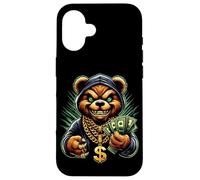Money Calling Hip Hop Ours Teddy Tee Gangster Rap Swag Dope Coque pour iPhone 16