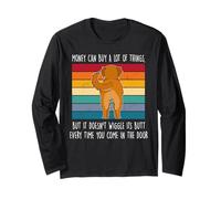 Money Can Buy A Lot of Things Funny Golden Retriever Dog Manche Longue