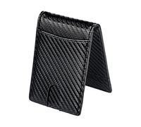 Money Clip Wallet, Bifold Small High Capacity Multifunctional Wallet | 4.33x3.15x0.59 inches PU Leather for Boys Males Birthday Holiday