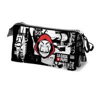Money Heist Trousse à crayons en argent Triple Karactermania
