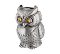 Money Jar, Metal Owl Shape Savings Bank, Decorative Coin Holder, Cute Allowance Organizer, Durable Secure Storage Design, Coin Container for Adults Desk Living Room Office Home