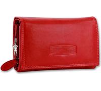 Money Maker Cuir Femme Portefeuille Serveur Rouge Protection RFID OPJ704R