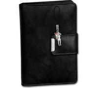 Money Maker RFID Blocker Portefeuille en cuir véritable pour femme noir 9x3x13cm D2OPJ701S