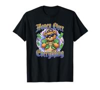 Money Over Everything Y2K Airbrush Teddy Bear T-Shirt