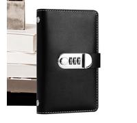Money Saving Binder, Leather Cover Lock Planner, Convenient Fund Tracking | Money Saver Binder Savings Challenge Book For Budget Bill Financial Payment Home Apartment Dorm Office School Travel Outdoor