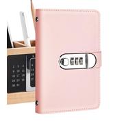 Money Saving Binder, Leather Cover Lock Planner, Convenient Fund Tracking | Money Saver Binder Savings Challenge Book For Budget Bill Financial Payment Home Apartment Dorm Office School Travel Outdoor