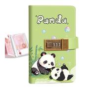 Money Saving Book - Cash Organizer with Combination Lock for Budget Challenge | Binder Style Notebook with Envelopes, Secure Banknote Holder for Education Finance Management Kids Adults Beginners