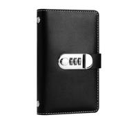 Money Saving Book Leather Cover, Lock Planner, Money Saver Binder | Money Saver Binder Savings Challenge Book for Budget Bill Financial Payment Home Apartment Dorm Office, School Travel Outdoor
