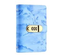 Money Saving Challenge, Cash Budget Binder, 100 Envelopes System with Secure Lock, PU Leather Organizer, Finance Planner with Card Slots, Budget Accessories for Home Office Apartment Travel