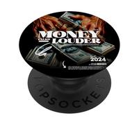 Money Talks Louder Streetwear Gangster Cash Stack PopSockets PopGrip Adhésif