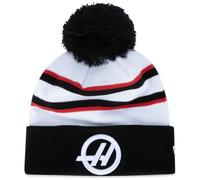 MoneyGram Haas F1 Team Driver Kevin Magnussen Bonnet tricoté Blanc Noir 50,8 cm Produit officiel, blanc, taille unique