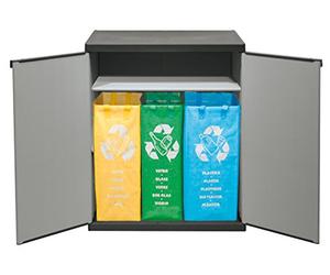 Mongardi 7818C04 Petit meuble pour tri sélectif