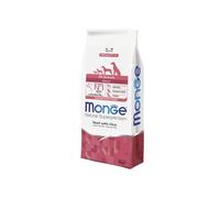 Monge All Breeds Chien Adult Boeuf 12 kg, aliment complet pour chiens adultes de toutes tailles, goût boeuf 12 kg.