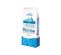 Monge All Breeds Chien Adult Light Saumon 12 kg, aliment complet pour chiens adultes de toutes tailles, goût saumon 12 kg.