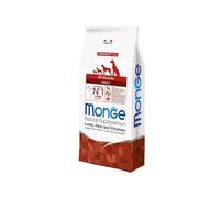 Monge All Breeds Chien adulte Agneau 12 kg, aliment complet pour chiens adultes de toutes tailles, goût agneau 12 kg.