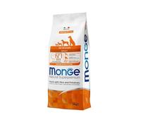 Monge All Breeds Chien adulte canard 12 kg, aliment complet pour chiens adultes de toutes tailles, goût canard 12 kg.