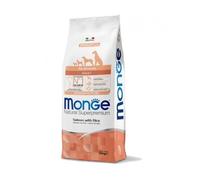 Monge all breeds Chien adulte saumon 12 kg, aliment complet pour chiens adultes de toutes tailles, goût saumon 12 kg.