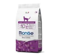 MONGE Cat Adult - Croquettes de poulet pour chats d'intérieur - 1.5 kg