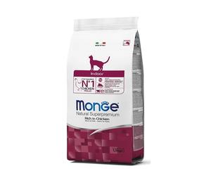MONGE Cat Indoor - Croquettes de poulet pour chats d'intérieur - 400g