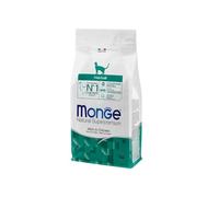 Monge Cat Natural Superpremium Adult Hairball Poulet 1,5 kg, aliment sec complet d'entretien pour chats adultes souffrant de troubles intestinaux dus aux boules de poil, goût poulet, 1,5 kg.