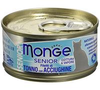 Monge Cat Senior Tuna Fillets with acciughine 80 GR 1 Tin