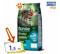 Monge Bwild Grain Free Cat Adult Sterilized Tuna with Peas 1.5kg