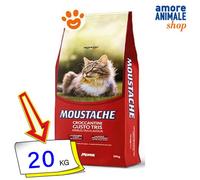 Monge Moustache Croquettes pour chat plusieurs goûts, 20 kg