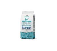 Monge Chat Natural Superpremium Stérilisé Adult Morue 1,5 kg, aliment sec complet pour chats adultes stérilisés de toutes races, goût de morue, 1,5 kg.