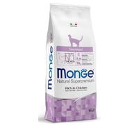 Monge Chat Natural Superpremium Stérilisé Adult Poulet 10kg, Aliment sec complet pour chats adultes stérilisés de toutes races, goût poulet, 10 kg.
