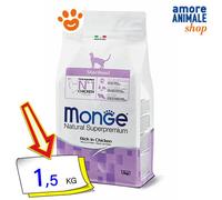 Monge Chat Naturel Superpremium Stérilisé Poulet Chats 400 Gr/1,5/10 Kg
