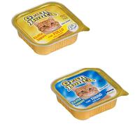 Monge Chat Paté Grande Bonté Nourriture Humide pour Chats, 32 Pots de 100g, Poulet et Thon