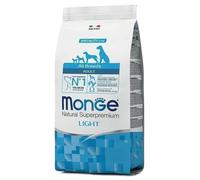 Monge Chien Lumière Tout Breeds Saumon Et Riz 12 KG