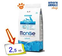 Monge Chien Naturel Superpremium Adult Lumière Tout Breeds Saumon Et Riz 2,5/12